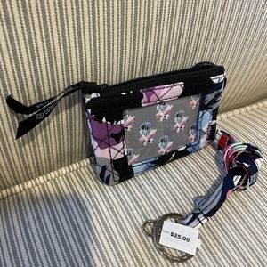 Vera Brady zippered card wallet & lanyard